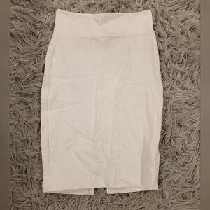 Bebe White Pencil Skirt